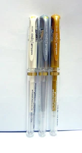 Uni-ball Signo UM-153 Gel Pen / White Silver Gold set / 1.0mm / Japan - Picture 1 of 4