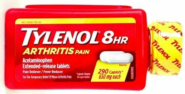 Tylenol Arthritis Acetaminophen 650mg 8 Hour Extended Release 290 Caplets 10/27 - Image 1 of 1