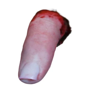Severed Silicone Finger Prop - Realistic Prosthetic - Halloween - FX Movie Prop - Foto 1 di 12