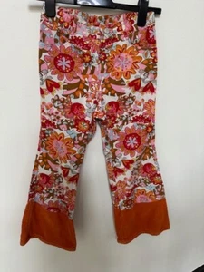 Oilily Pants Girls Flower with Corduroy Flared size 128 Girls 7/8 - Picture 1 of 6