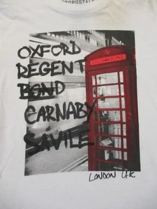 Weißes T-Shirt LONDON GRAFFITI PHONE von AEROPOSTALE - Bild 1 von 5