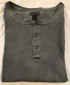 Magellan green/brown waffle weave 100% cotton long sleeve pullover Mens 3XL XXXL - Picture 1 of 5