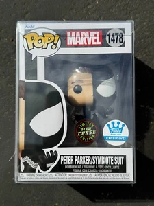 Funko Pop! Peter Parker/Symbiote Suit Marvel Spider-Man #1478 GITD CHASE Figure - Picture 1 of 2