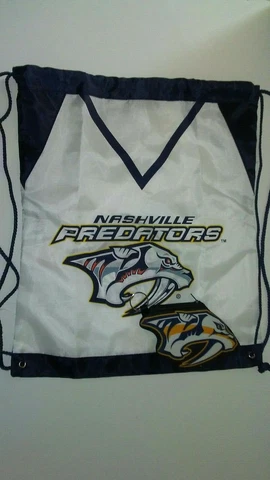 Nashville Predators NHL Promo Graphic Drawstring Bag & Keychain wallet Cover