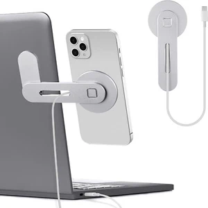 Magnetic Phone Holder Wireless Charging Monitor Stand Laptop Mobile Side Mount - Picture 1 of 10