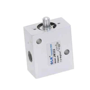 JM322 2 Position 3 Way Female Thread 1/4" 12mm Push Button Air Mechanical Valve - Picture 1 of 2