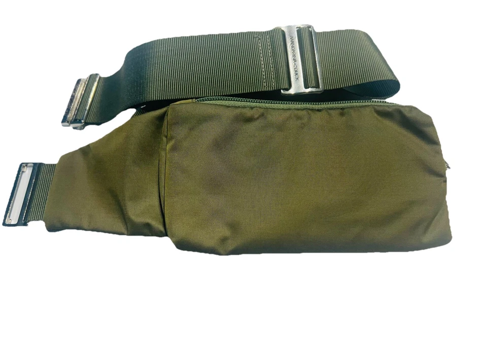 Mandarina Duck Khaki Green Nylon Air Bag Waist Bag Fanny Pack - Image 1 of 4
