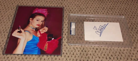 ALICIA SILVERSTONE SIGNED 4X6 INDEX CARD AUTOGRAPH PSA CHER CLUELESS 8X10 PHOTO Cover