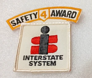 Vtg Interstate Systems Truck Driver 4 Year Safety Award Patch New NOS 1970s - Picture 1 of 4