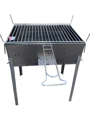 BARBECUE FORNACELLA GRIGLIA A LEGNA CARBONE RADICOLA ACCIAIO PIEDI ESTRAIBILI - Immagine 1 di 4