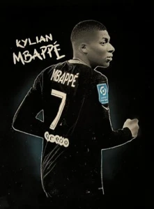 Limitiertes Fußball Mbappe Textilposter - Bild 1 von 2