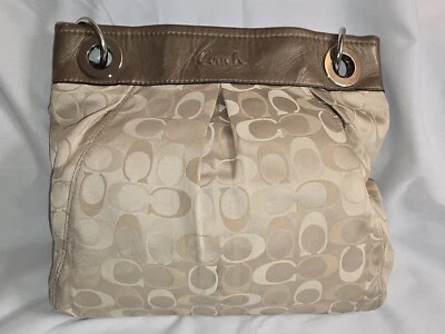 NOVA Bolsa Transversal Coach Ashley Signature 3 Cores Hippie F18453 Cáqui Claro RARA - Imagem 1 de 4