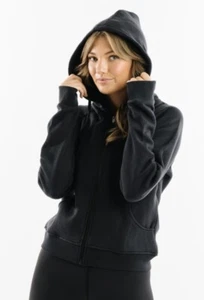 Zyia 🌙⚡️oh so soft Zipper Hoodie black sz Large Y3 - Imagen 1 de 2