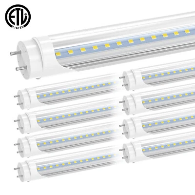 2FT T8 T12 LED Tube Light Bulbs 9W 1170LM 5000K~5500K G13 Bi Pin LED Shop Lights - Image 1 of 4