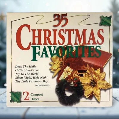 35 Christmas Favorites CD Box Set (2 Disc Set) - Vintage 1991 - New & Sealed - Image 1 of 4