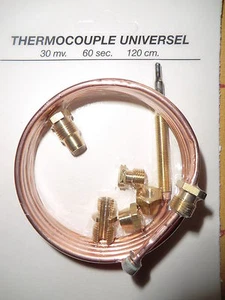 Universeel thermokoppel 120 cm. lang voor gaskachel, oven, CV ketel en geiser - Picture 1 of 2
