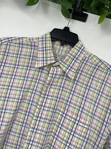 Cutter & Buck Long Sleeve Button Up Size L Multicolor Striped Men’s - Picture 1 of 5