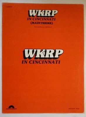 WKRP In CINCINNATI CBS TV Sheet Music THEME Loni Anderson Hesseman GARY SANDY - Image 1 of 2