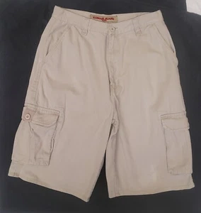 Vintage Men's Size 32 Koman Jeans Cargo Khaki Shorts                        B33  - Picture 1 of 8