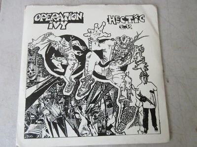 OPERATION IVY HECTIC EP LOOKOUT RECORDS #3 1988 PUNK 7" VINYL 45RPM + INSERT - Image 1 of 4