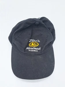 TITO'S HANDMADE VODKA AUSTIN TX ADJUSTABLE STRAPBACK BASEBALL HAT/CAP, BLACK - Picture 1 of 5