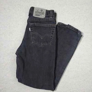 Vintage Levi's Black Silver Tab Jeans kids 12 - Picture 1 of 11