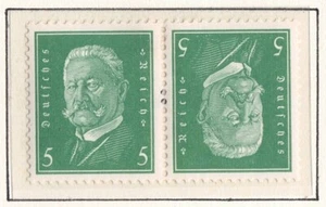 Germany - 1928 ZdMi Nr. K10, 5pf+5pf Reich Presidents, tete-beche pair (MNH) - Picture 1 of 1
