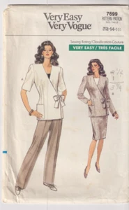 7699 VOGUE - CHAQUETA FALDA Y PANTALÓN - Talla 12/14 - Imagen 1 de 2
