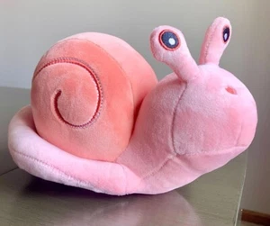 Pink Plush Critter Snail Snails Slug Stuffed Animal Soft Sculpture Toy Toys New - Picture 1 of 3