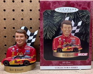 Vintage 1999 Hallmark Keepsake Ornament Bill Elliott NASCAR Stock Car Champion - Picture 1 of 8