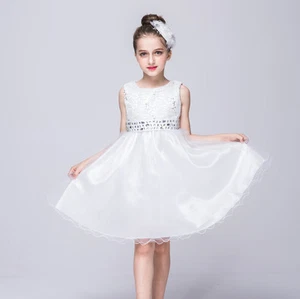 Gorgeous Wedding Flower Girl's Sequined Shining  Crystal Waist Evening Dress up - Picture 1 of 26