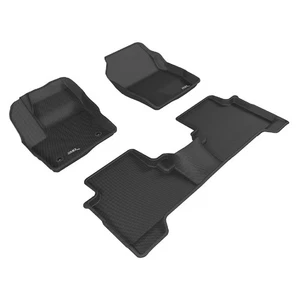3D MAXpider Set of Black Kagu 1st Row/ 2nd Row Floor Liners for Ford Escape - Picture 1 of 7