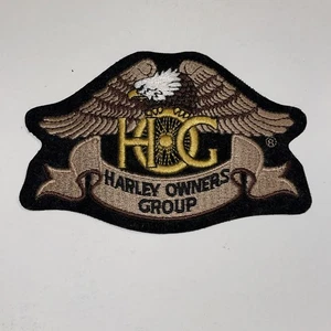 NEW Harley Davidson Owners Group HOG Eagle Iron Sew Biker Vest Jacket Patch 4.75 - Picture 1 of 5