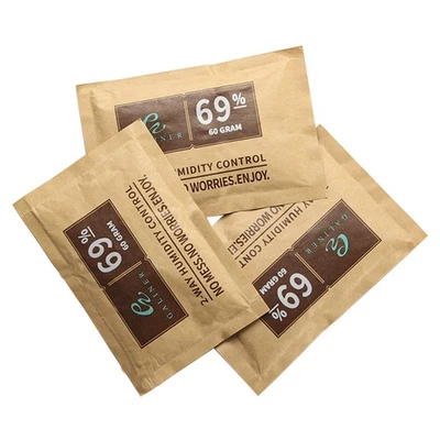 3*Humidipak 69% 2-way Regulierung der Luftfeuchtigkeit versch Größen Humidor 60g - Bild 1 von 4