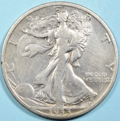 1933 S Walking Liberty Half Dollar ~XF EXTREMELY FINE ~ 90% Silver 50c - Image 1 of 2