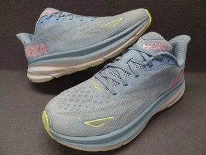 Hoka One Clifton-9 Women W 10D 43 Running Sneaker Dusk Pink Lace-Up 1132211-DNK - Picture 1 of 21