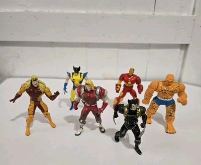 6 Personajes Vintage Marvel Toy Biz Metal Marvel 2" y 2.5" Omega Rojo 2 Wolverine Foto 1 de 4