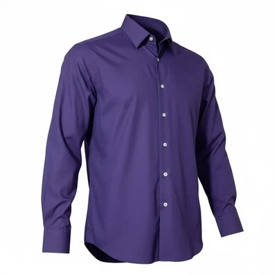 CAMISA HOMBRE GEOFFREY BEENE SIN ARRUGAS, TALLA 15, morada Foto 1 de 4