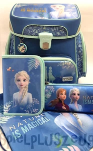 Scooli Frozen Elsa Schulranzen Set 5tlg EasyFit Mädchen Ranzen Blau Rucksack - Picture 1 of 8