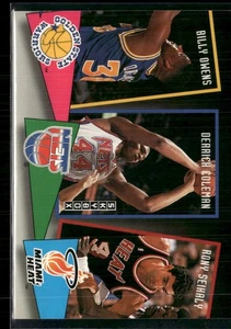 1992-93 SkyBox #ST8 Billy Owens / Derrick Coleman / Rony Seikaly Schulkrawatten - Bild 1 von 2