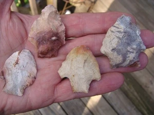 4 Colorful Georgia Florida Arrowhead ~96~ - Picture 1 of 1