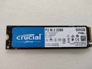 Crucial P2 500GB M.2 PCIe Gen3 NVMe interne SSD - CT500P2SSD8 - Bild 1 von 2