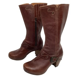 Dansko Rylan Crazy Horse halbhohe Damenstiefel aus Leder 7,5-8 Westernschnallenriemen - Bild 1 von 12