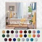 Towel Set 600 GSM 8Pc - 2 Bath Towels 2 Hand Towels 4 Washcloths Utopia Towels