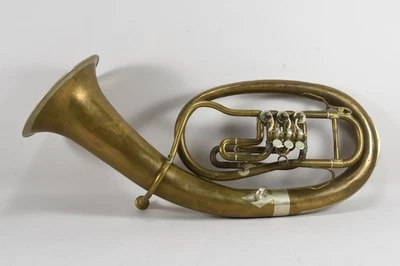 Q48A52- Tenorhorn Blechblasinstrument H. Ulm Instrumentenfabrikant Frauenfeld - Bild 1 von 4