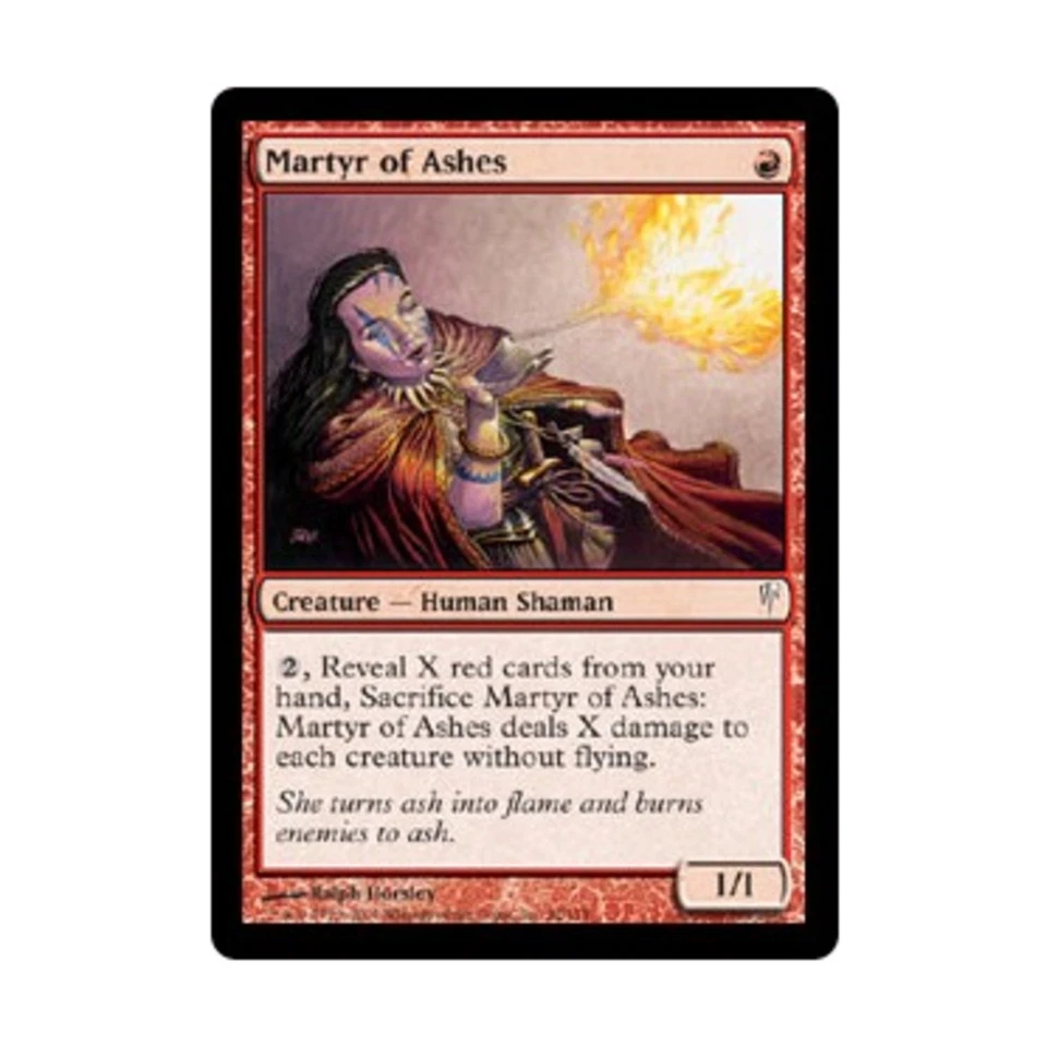 WOTC MtG Coldsnap Martyr of Ashes (C) (Foil) NM - Image 1 of 1