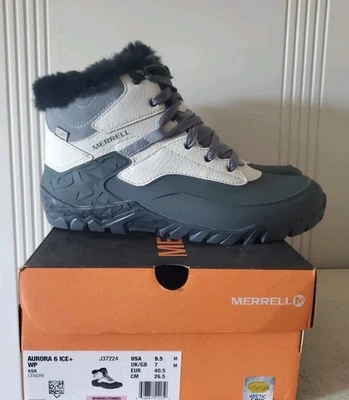 Merrell Mujer Aurora 6 Ice+ Bota de Nieve Impermeable Agarre Ártico Ceniza Talla 9.5 Nueva Foto 1 de 4