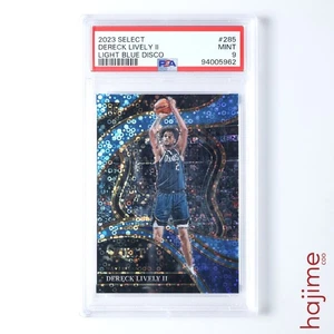 2023-24 Select Dereck Lively II Courtside Light Blue Disco /99 #285 RC PSA 9 - Bild 1 von 2
