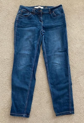Women’s Next Boyfit Boyfriend Blue Denim Jeans Size 14 R W34" L30" Stretch - Image 1 of 4