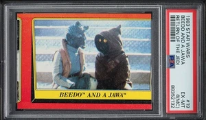 1983 Topps Star Wars Return Of The Jedi Beedo And A Jawa #19 PSA 6(mc) - Picture 1 of 2